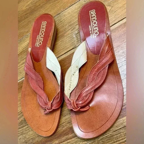 Bandolino Leather Slides | Thong Sandals | Women’s 8.5 - Picture 2 of 5